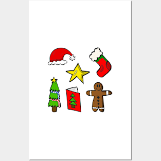 Cute Christmas Decorations Posters and Art